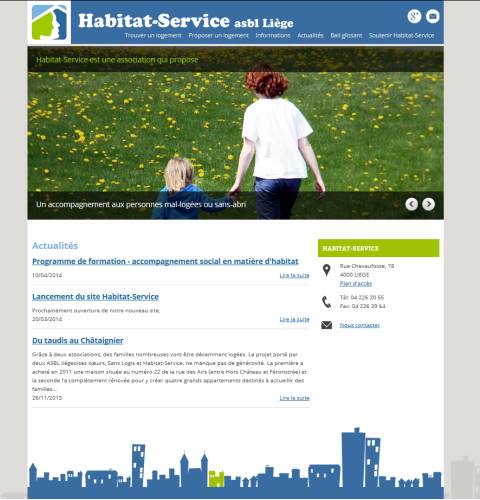 Copie d'écran du projet Habitat-Service